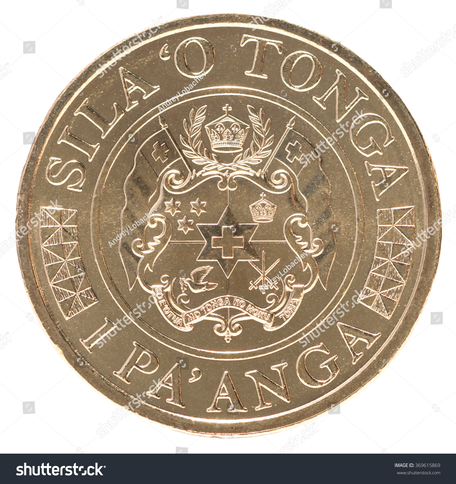 1 Paanga - Tonga coin on a white background