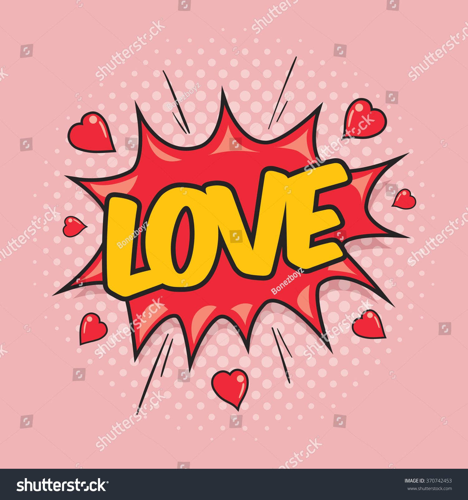 LOVE - Comic Speech Bubble