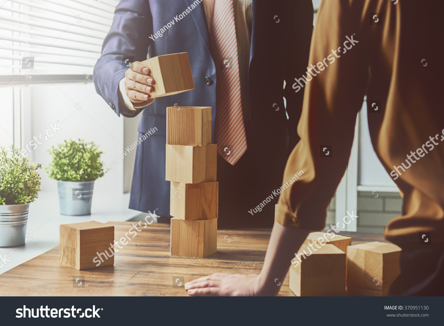 two business persons plan a project