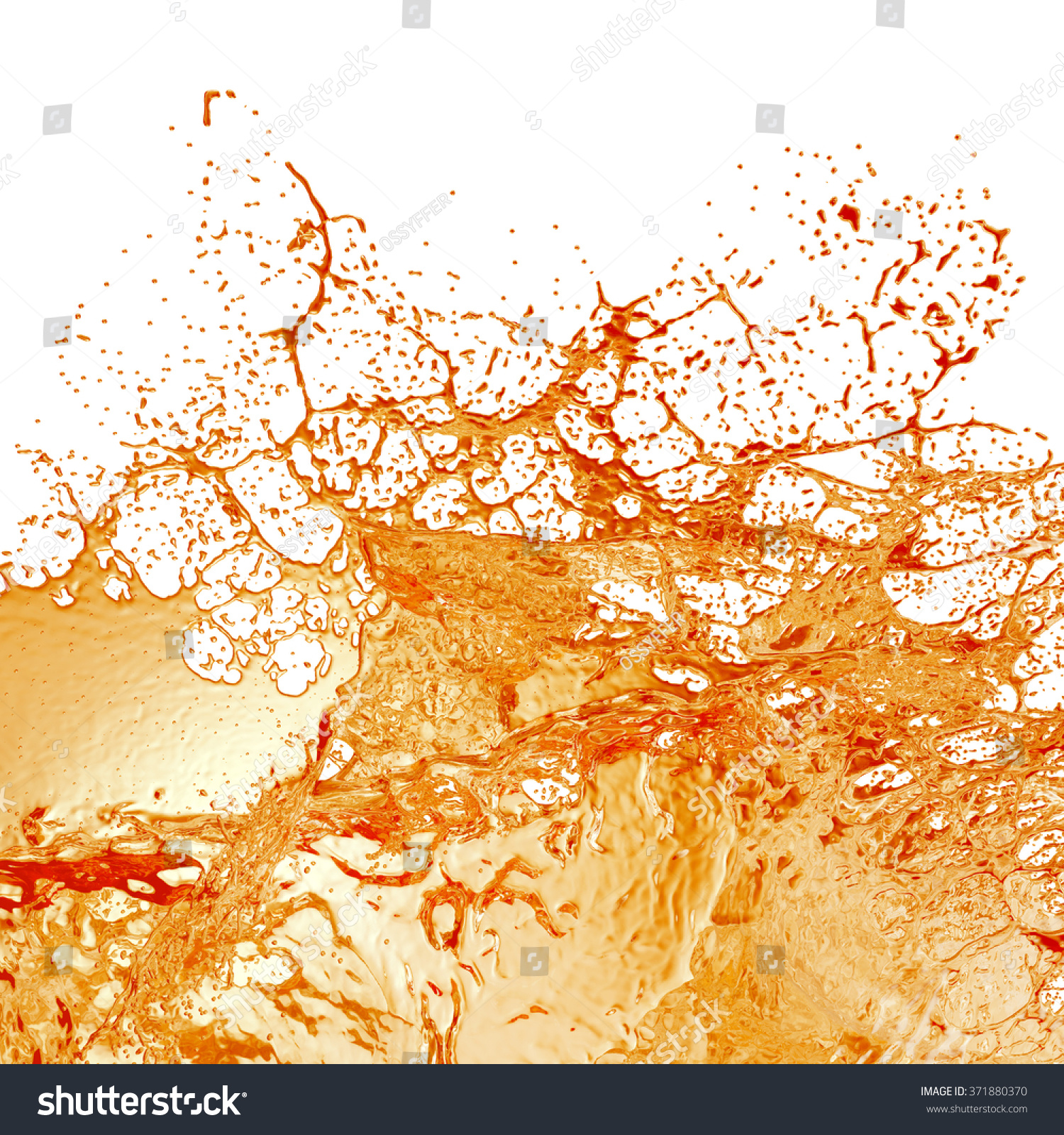 Liquid Splash. Alcohol  Tea  Cola.