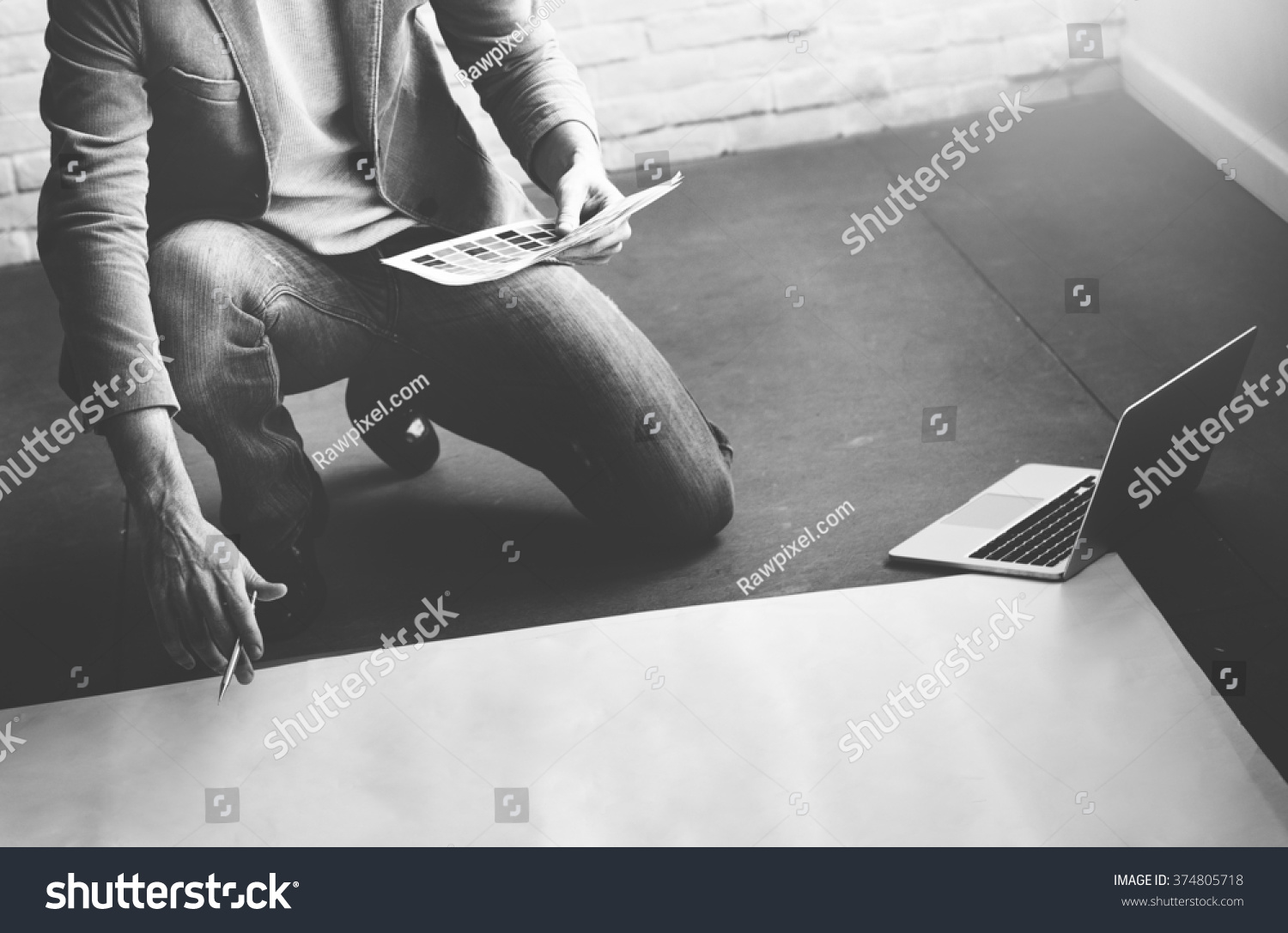 Designer Thinking Ideas Creative Layout Concept