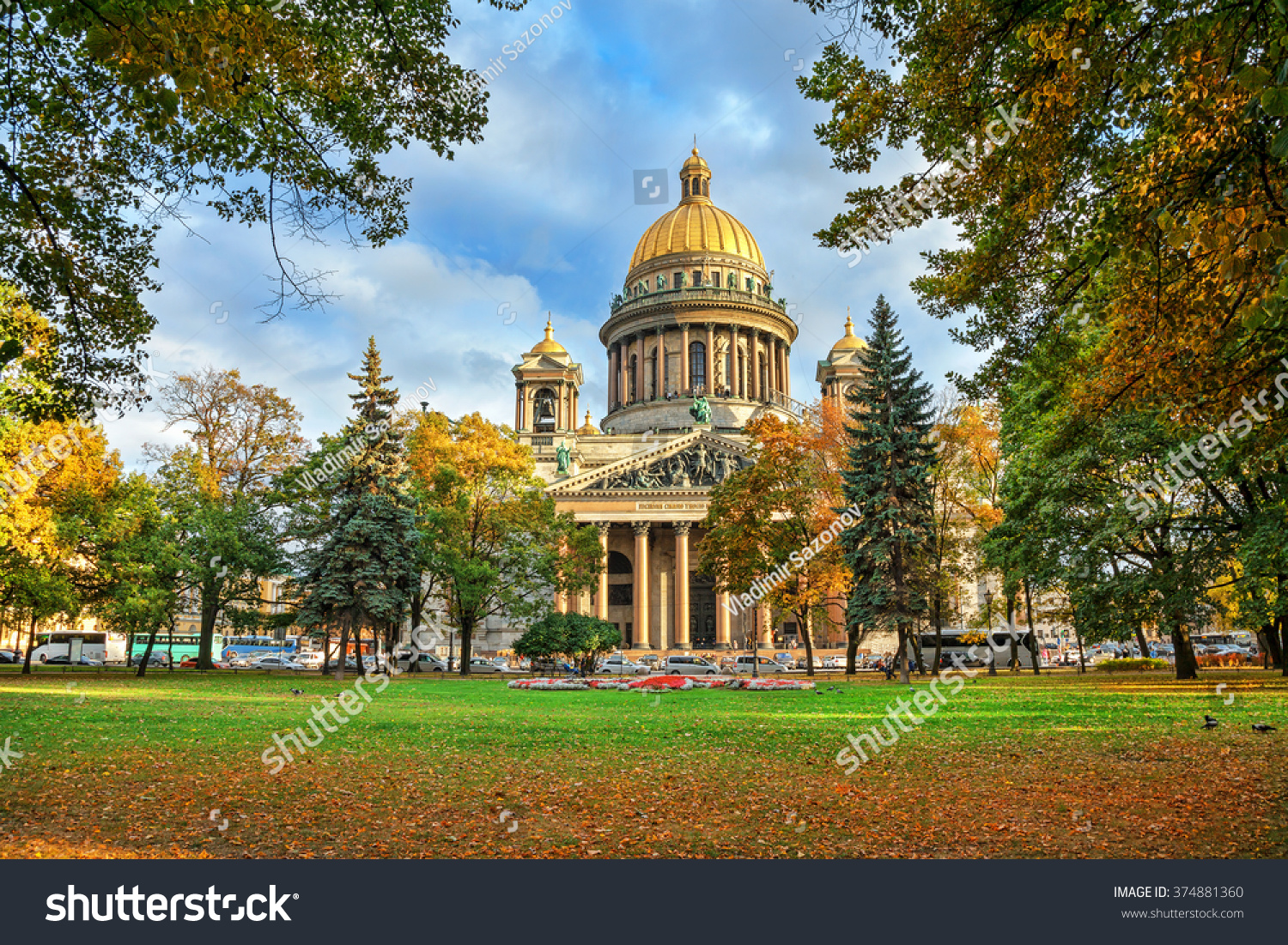 St. Isaac's Cathedral in Saint-Petersburg  Russia.