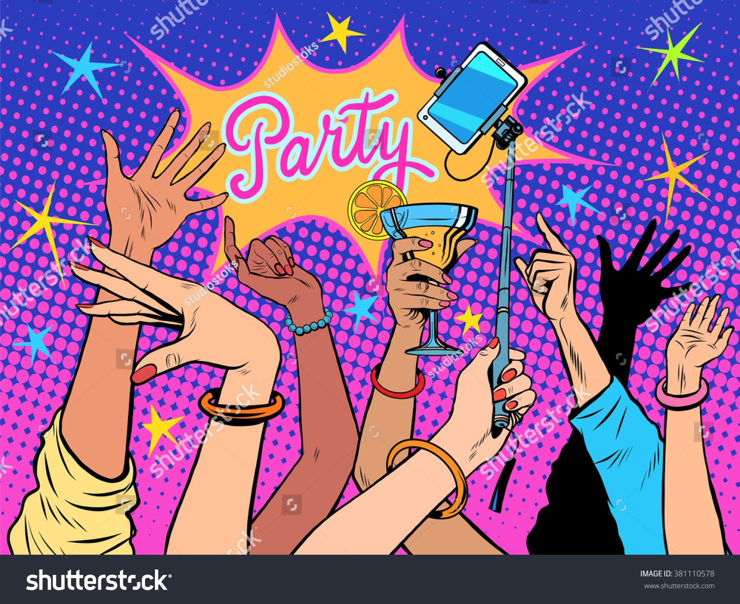 Party dancing selfie drinks