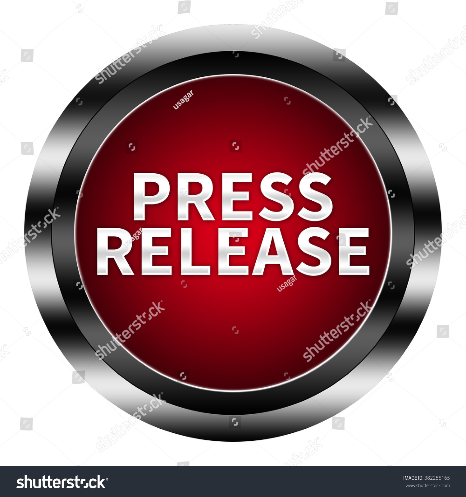 press release button isolated