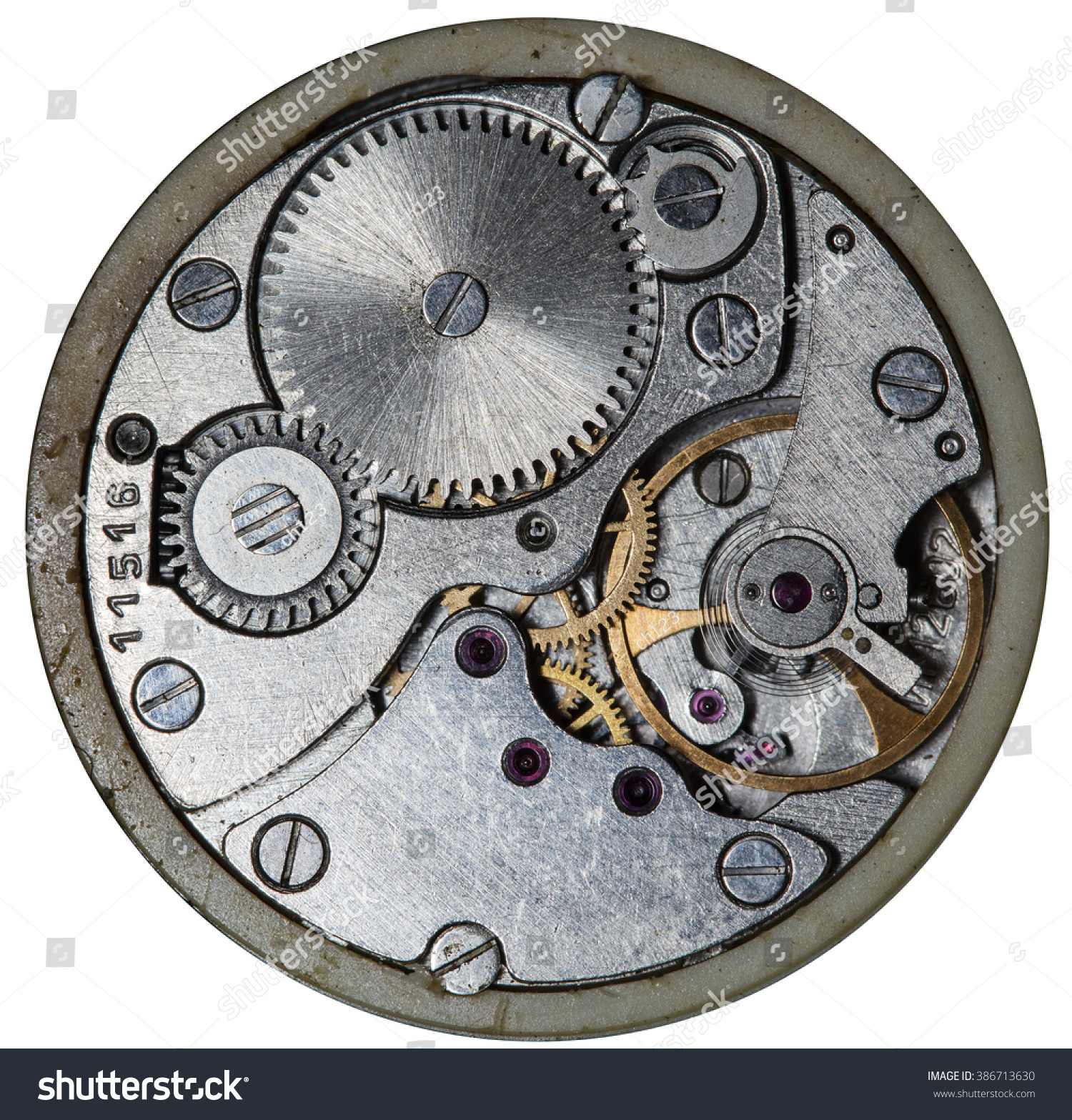 clockwork old mechanical ussr watch