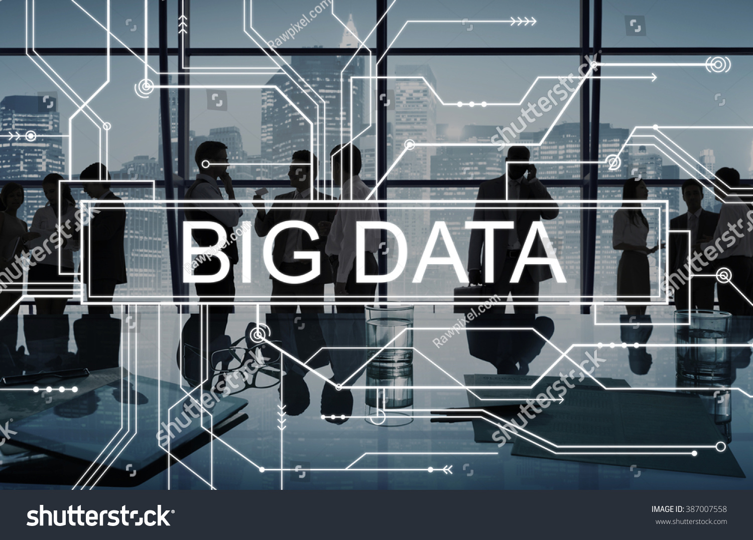 Big Data Storage Network Online Server Concept