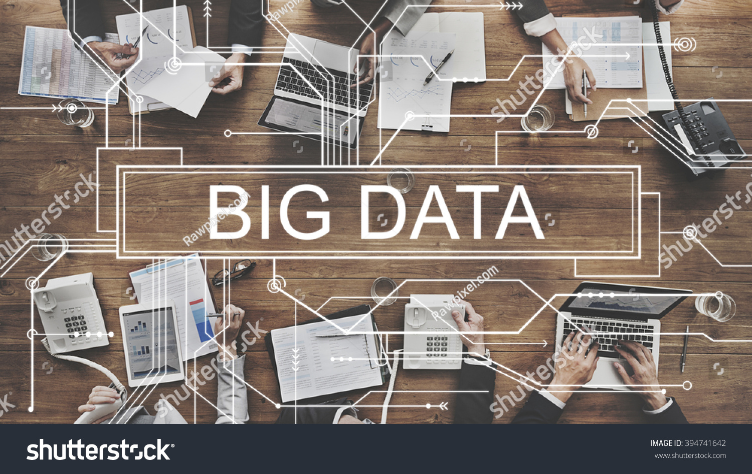 Big Data Storage Network Online Server Concept