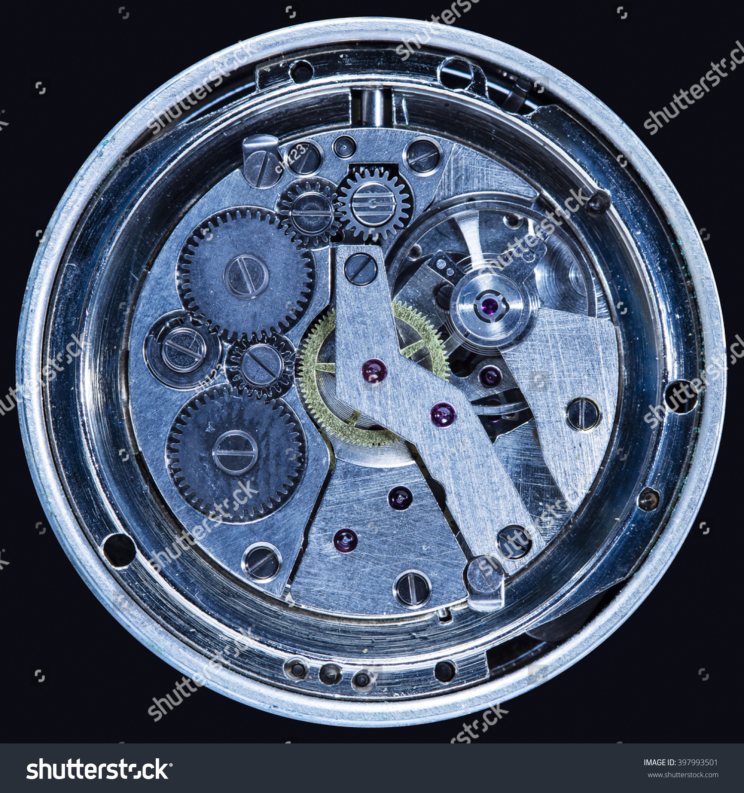 clockwork old mechanical ussr watch