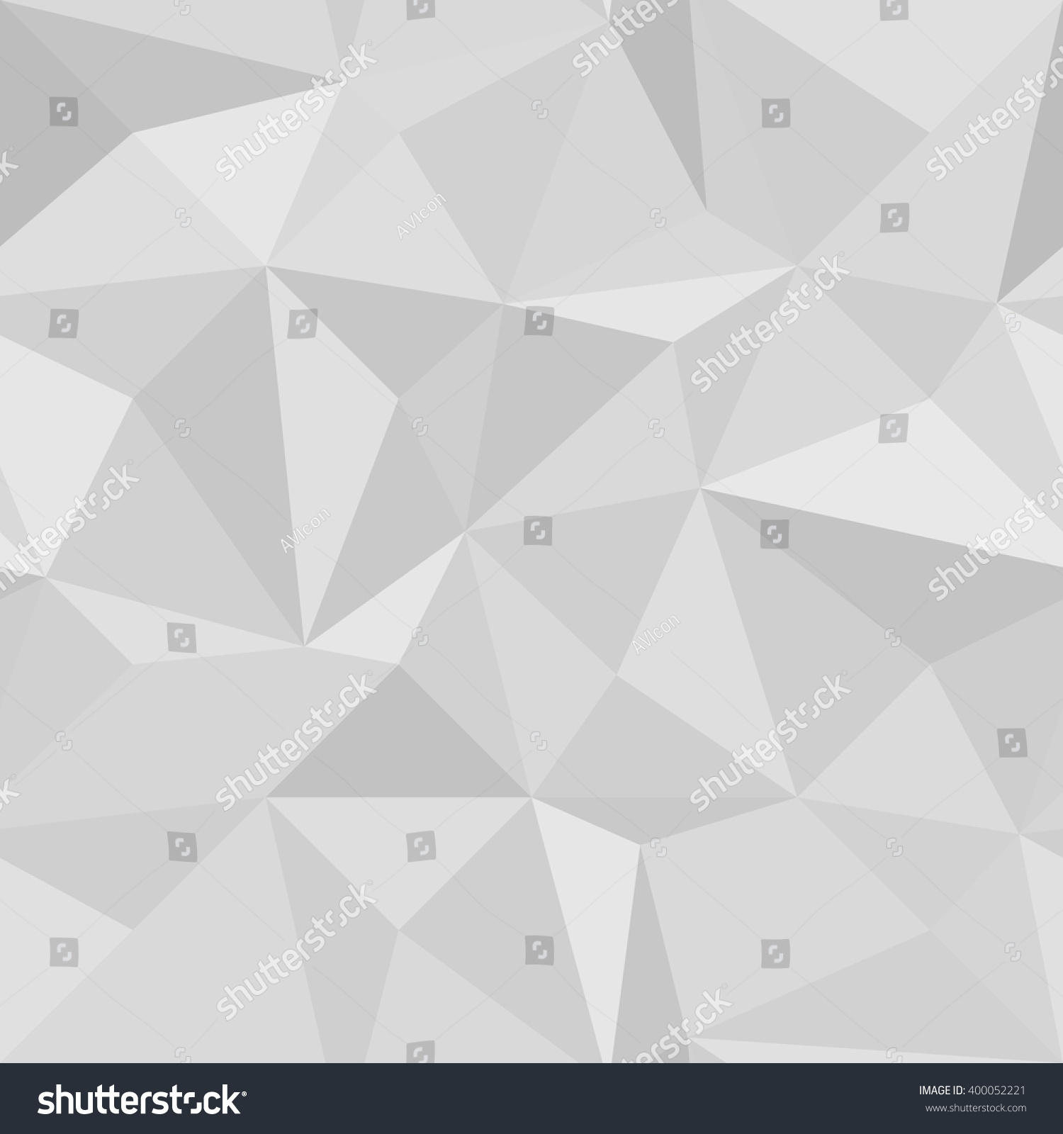 Seamless Geometric Vector gray Background of Triangular Polygons Pattern vector illustration