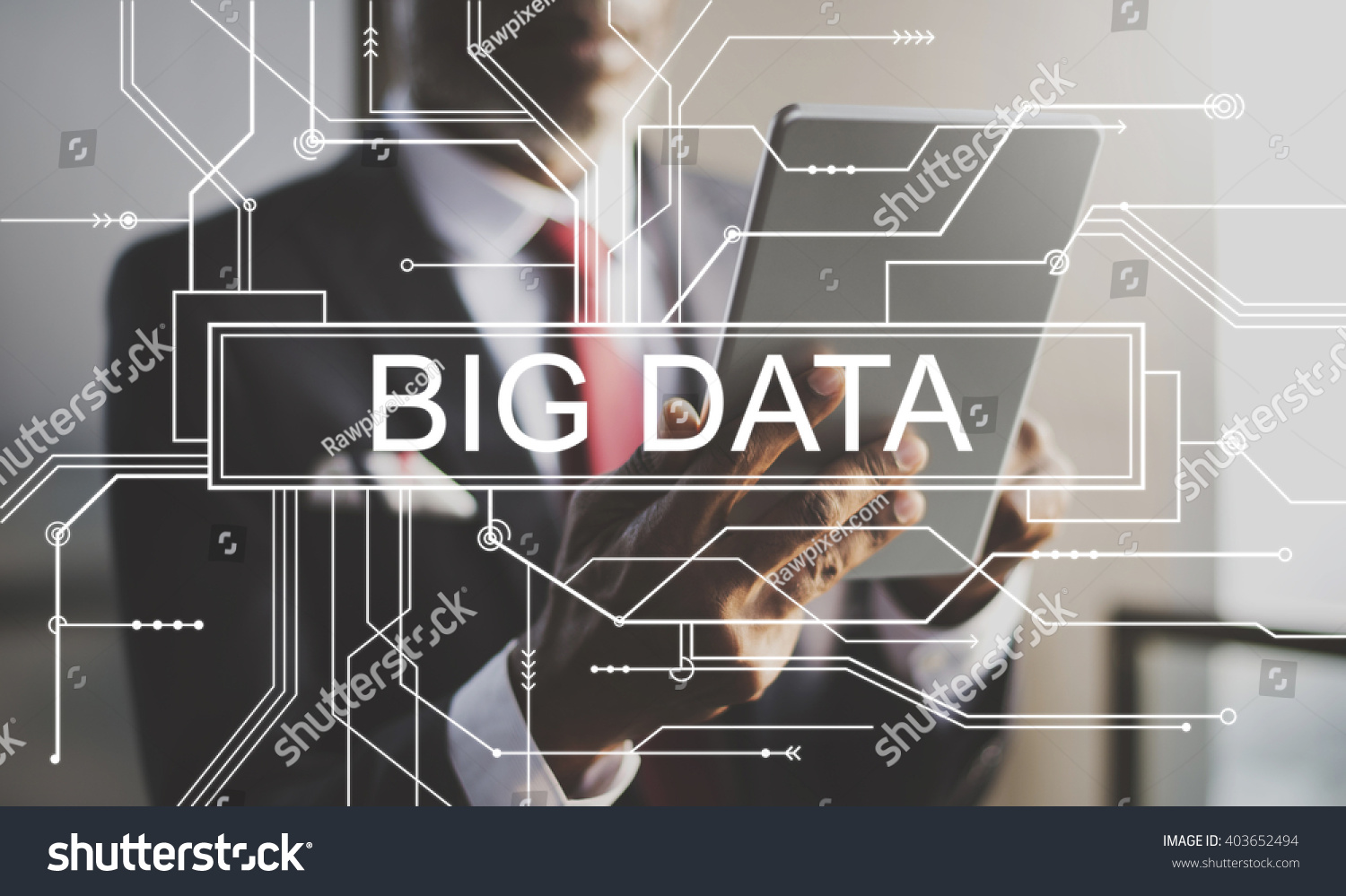 Big Data Storage Network Online Server Concept