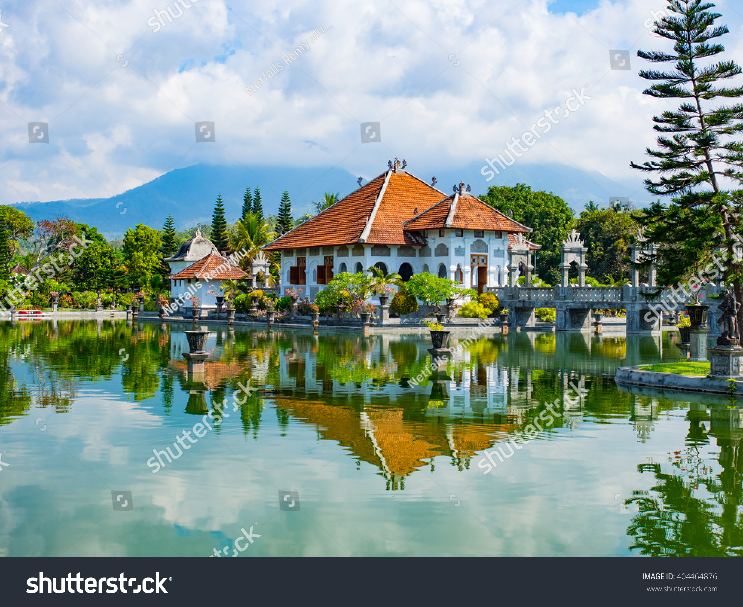Karangasem water temple palace in Bali  Indonesia