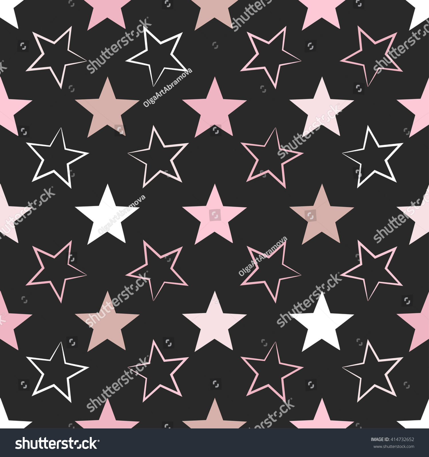 Seamless universal pattern. Stars.