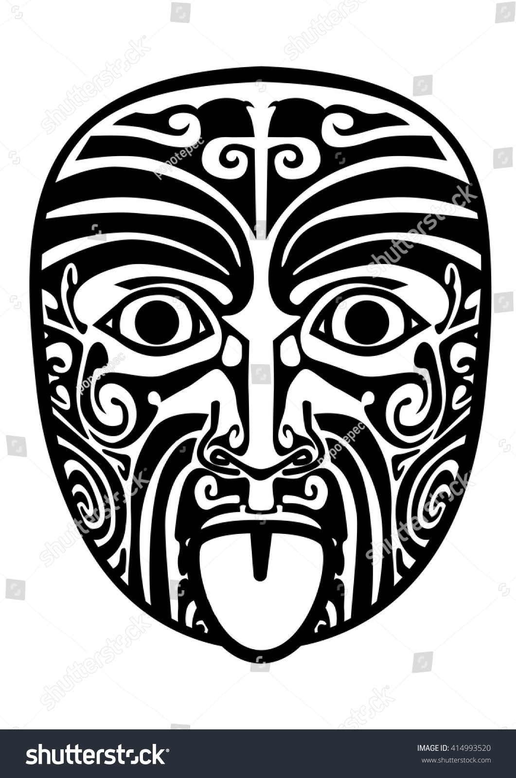 Maori traditional mask.