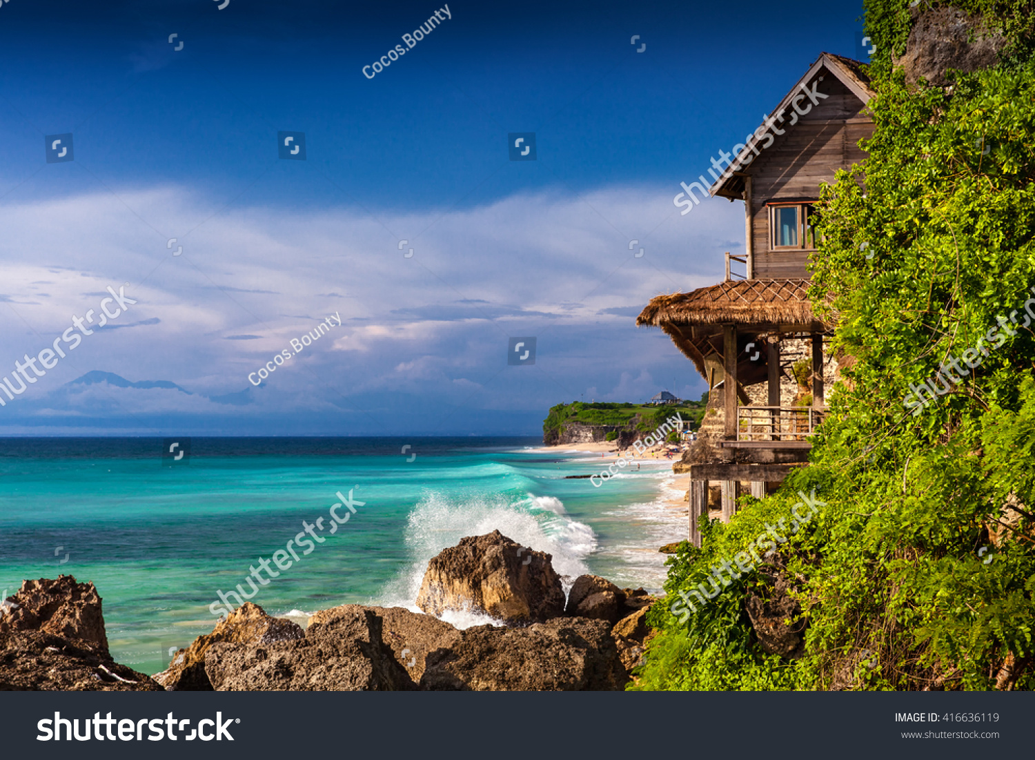 Southern coast the island of Bali / Tropical beach island Bali / Bali  Indonesia