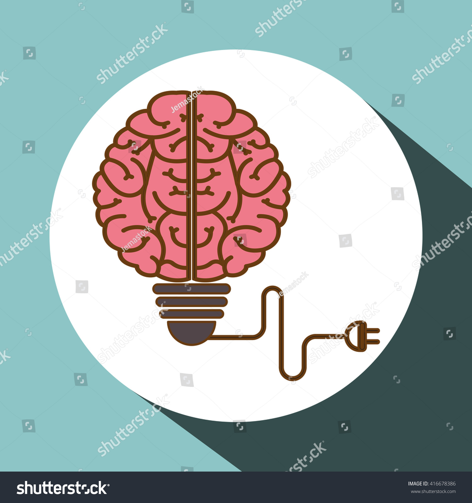 think different design over white background