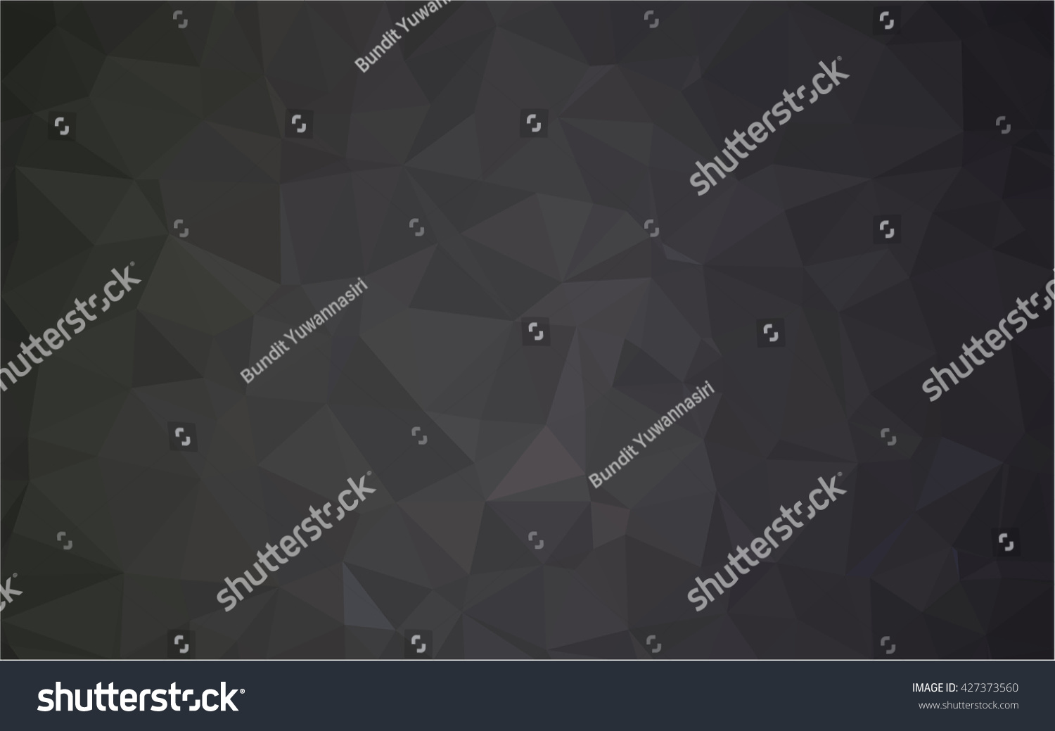 Spread white background to black . Polygonal pattern