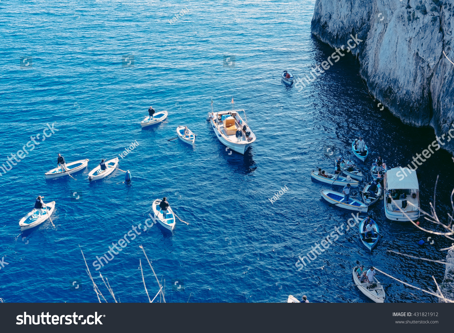 Capri Island  Anacpari   Blue Grotto boat