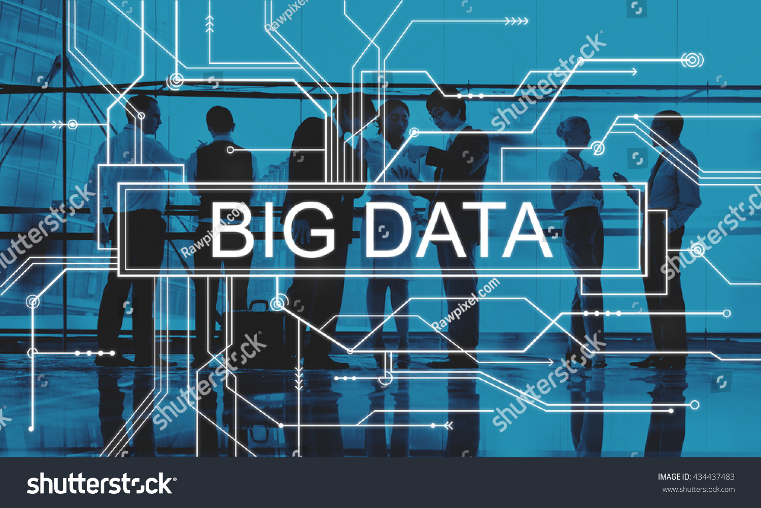 Big Data Storage Network Online Server Concept