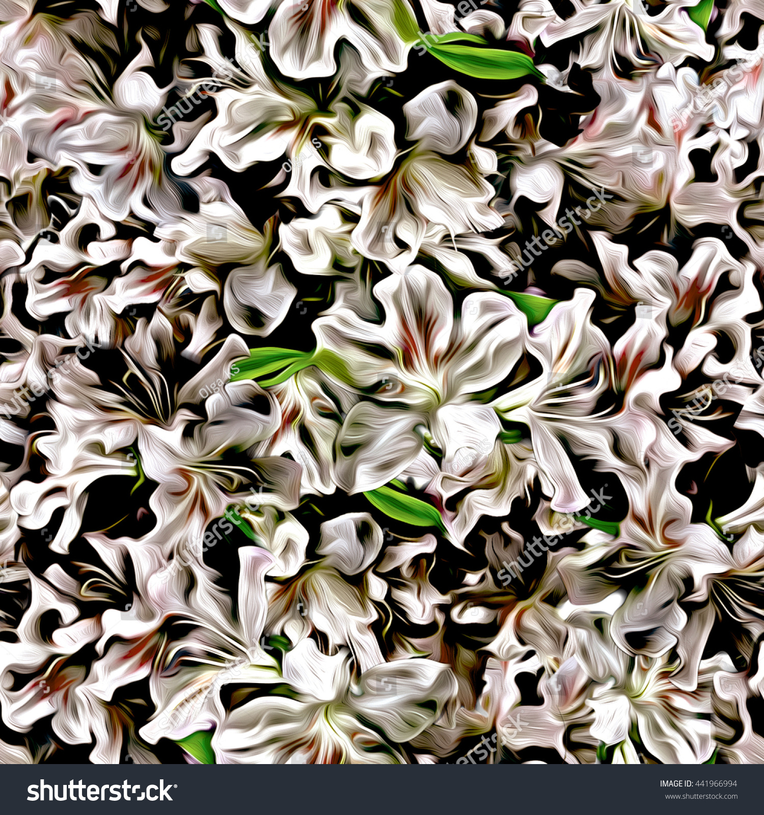 flowers azalea stylization watercolor