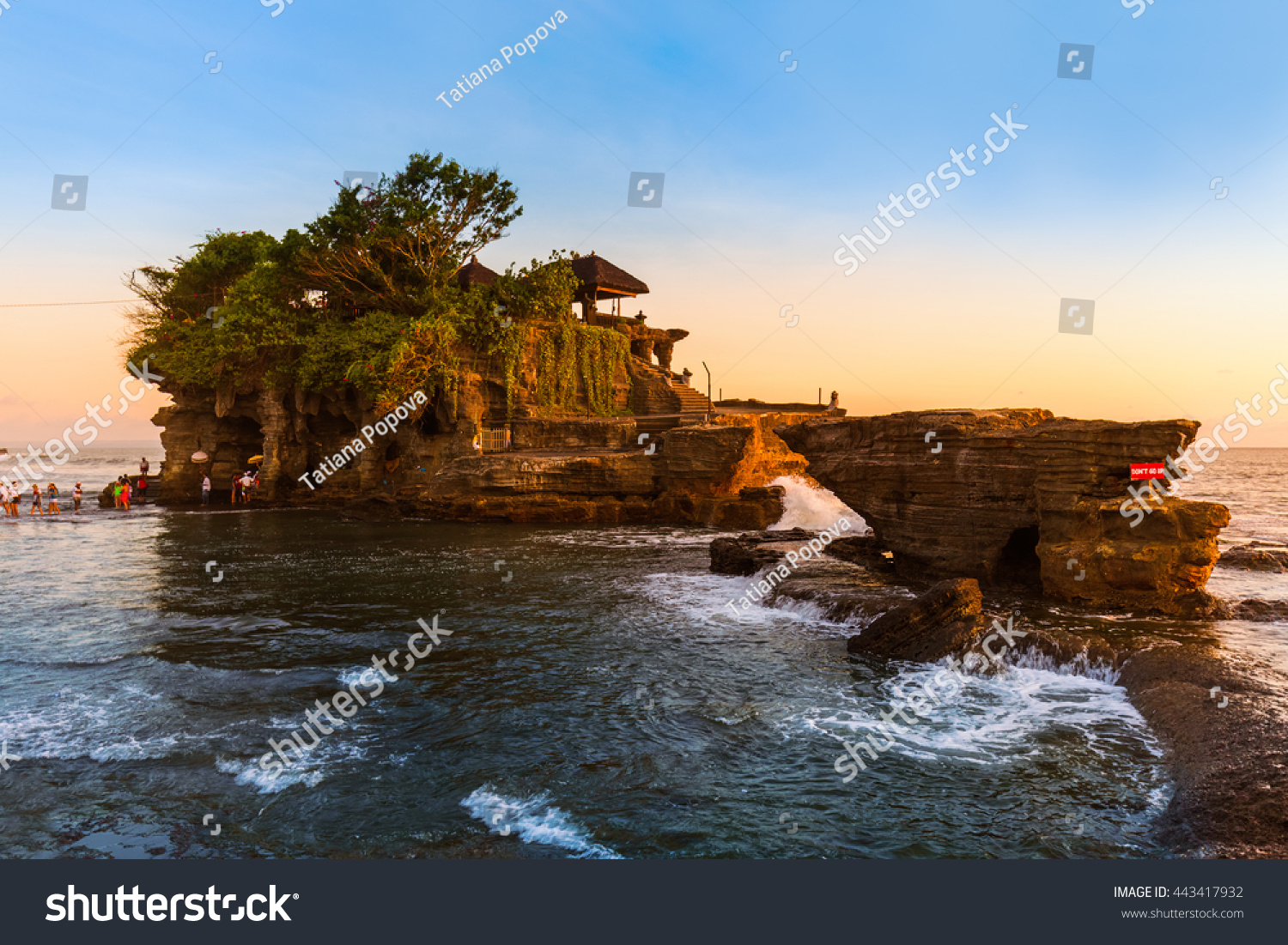 Tanah Lot Temple in Bali Indonesia - nature and architecture background