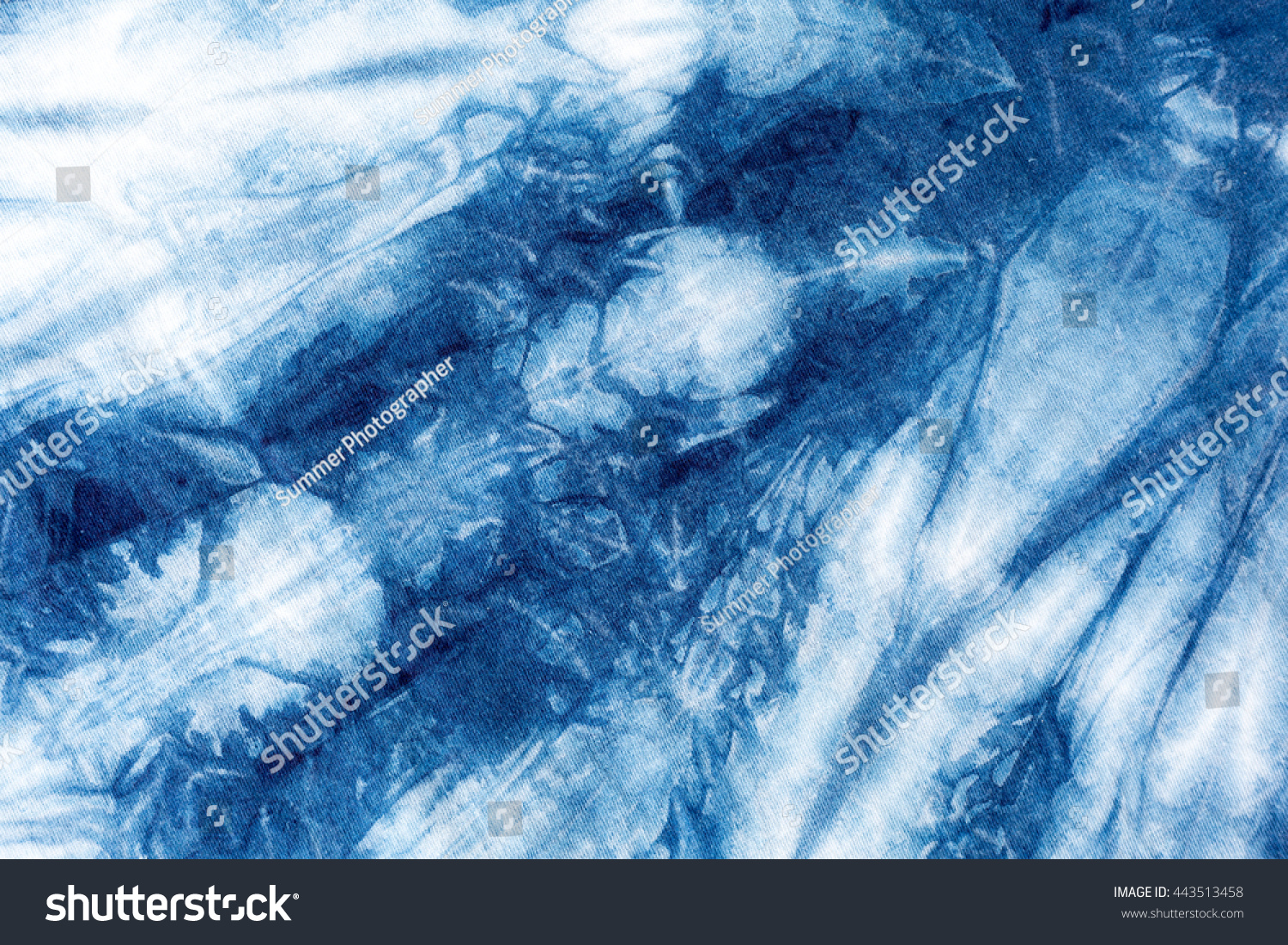 The fabric is indigo dye Local fabric