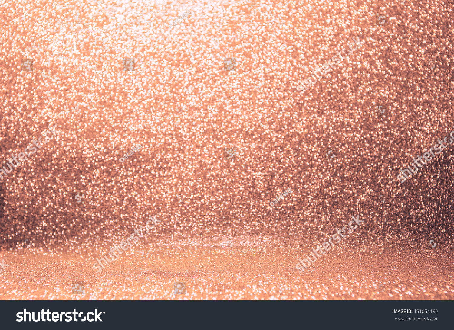 Rose gold glitter  Defocused abstract holidays lights on background.