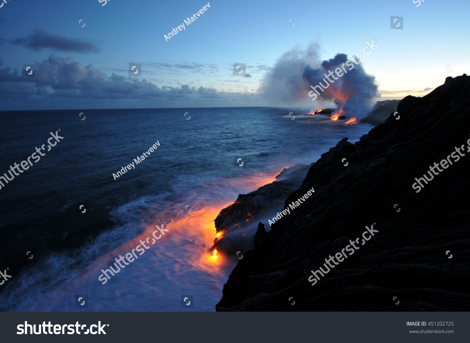 Lava in Ocean