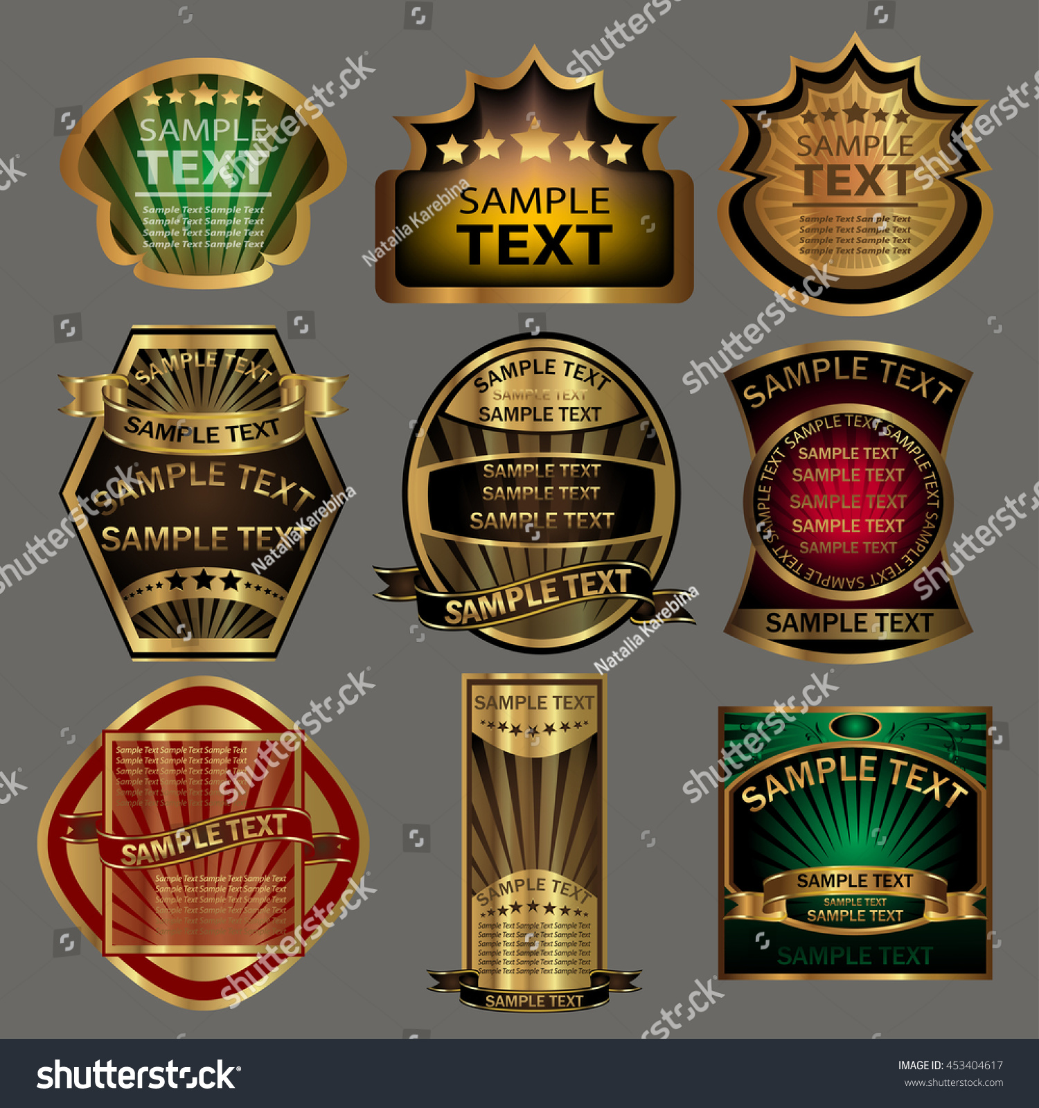 A set elegant of banners and labels. Background. Vector illustration.