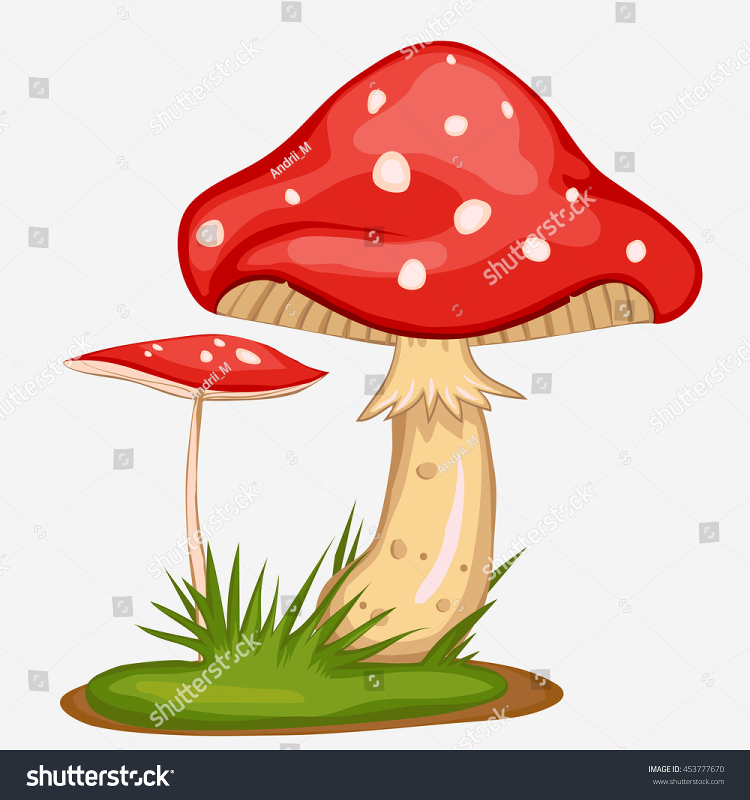red mushroom cartoon