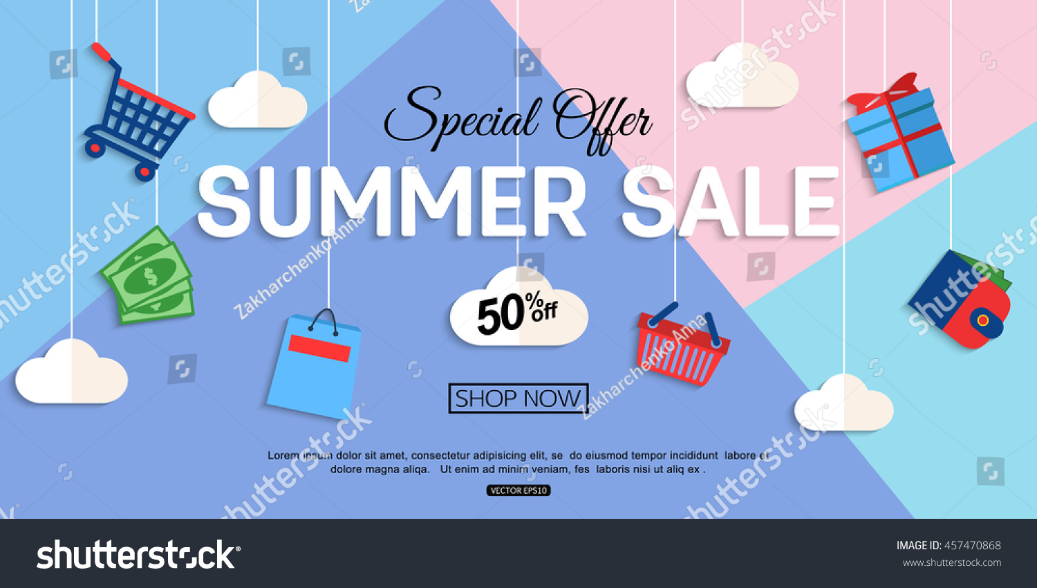Sale Discount background for the online store  shop  promotional leaflet  poster  banner. Vector eps 10 format.