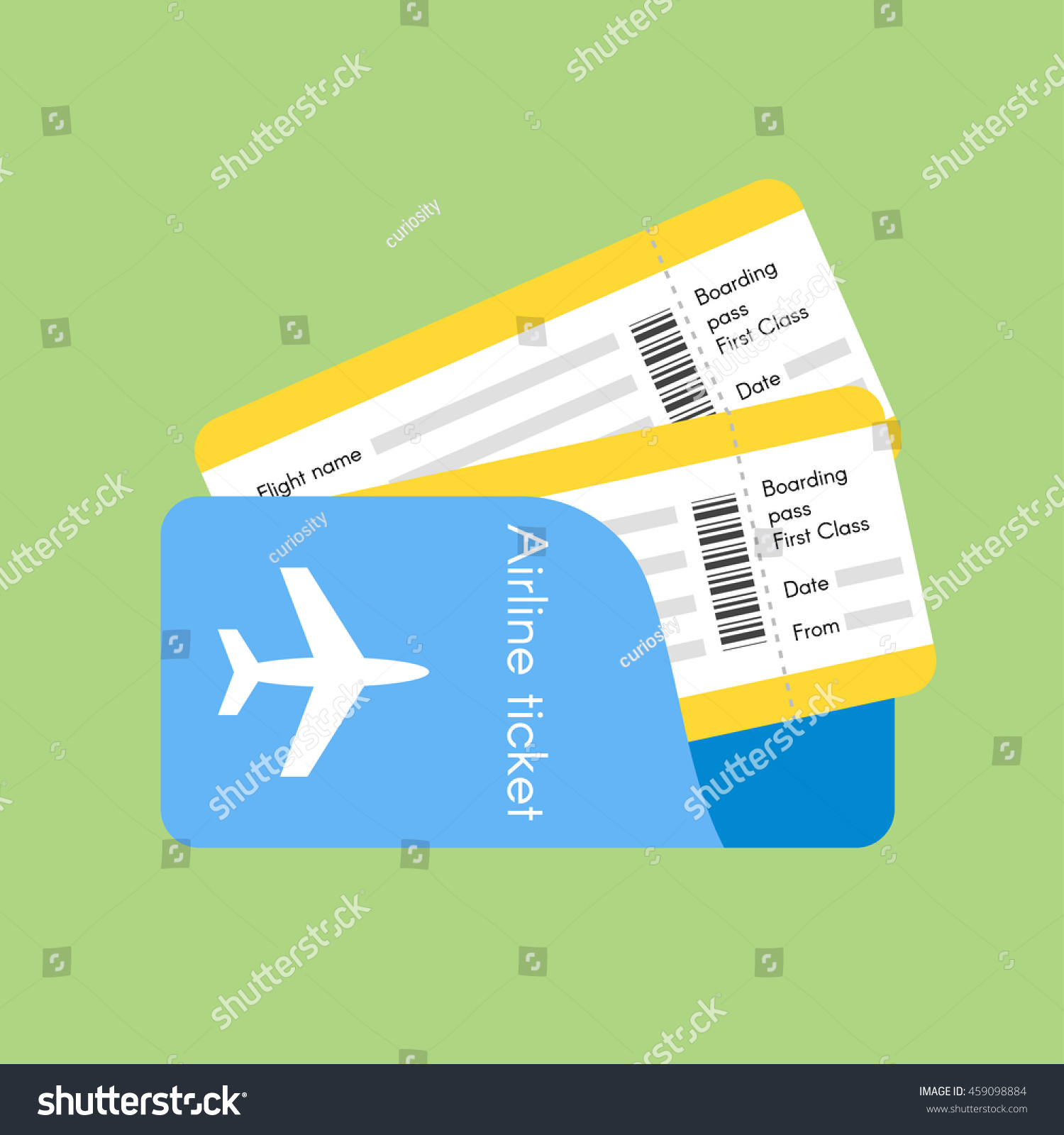 Vector illustration of airline tickets.
	
