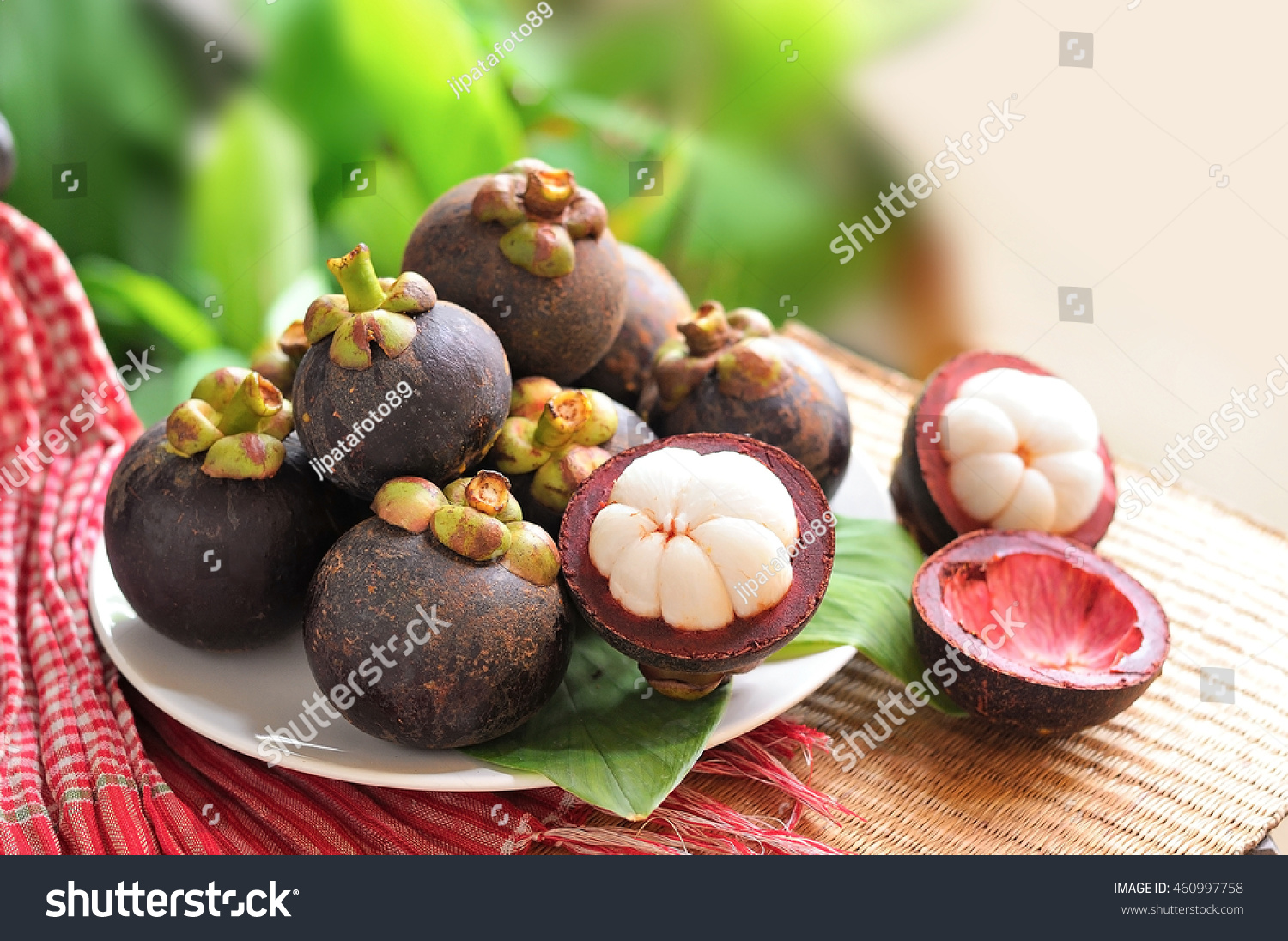 Mangosteen Queen of fruit in Thailand  selective focus 
