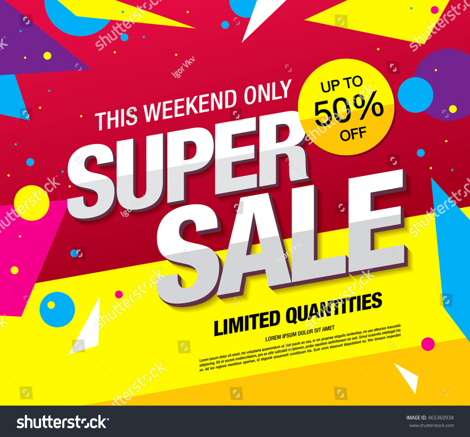 Super sale banner. Sale poster