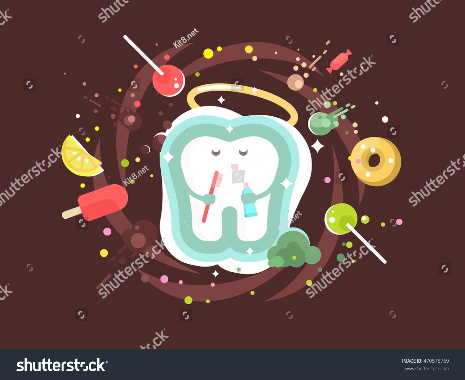 Tooth abstract design flat_站酷海洛_正版图片_视频_字体_音乐素材交易平台_站酷旗下品牌