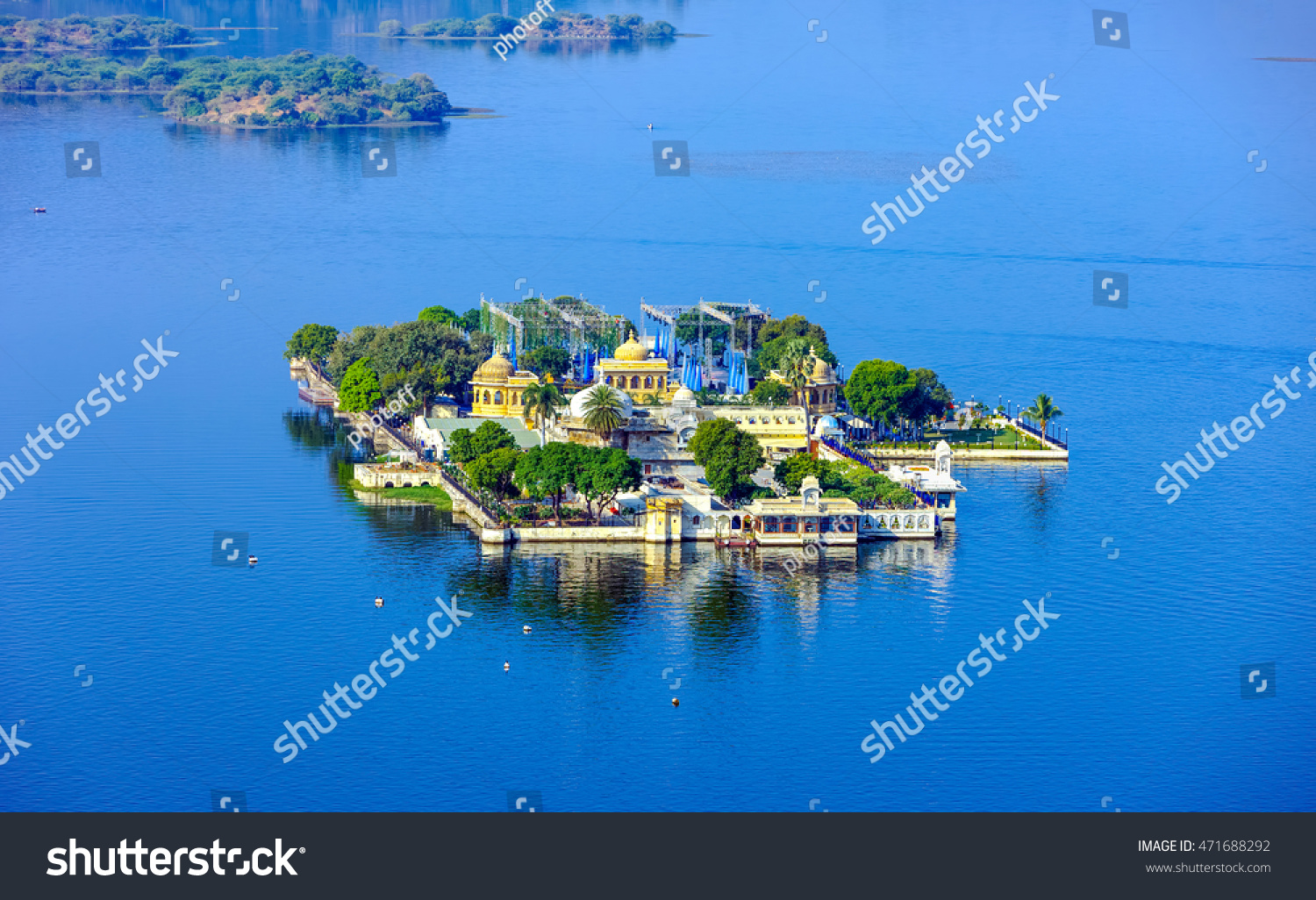 Jag Mandir is a palace built on an island in the Lake Pichola. It is also called the "Lake Garden Palace". The palace is located in Udaipur city in the Indian state of Rajasthan.