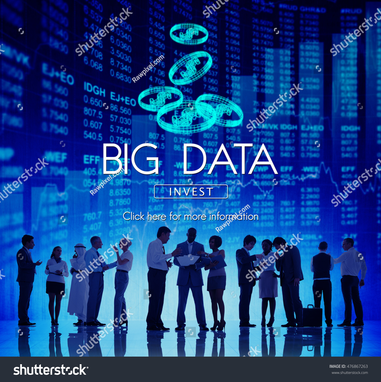 Big Data Digital Information Network Storage Concept
