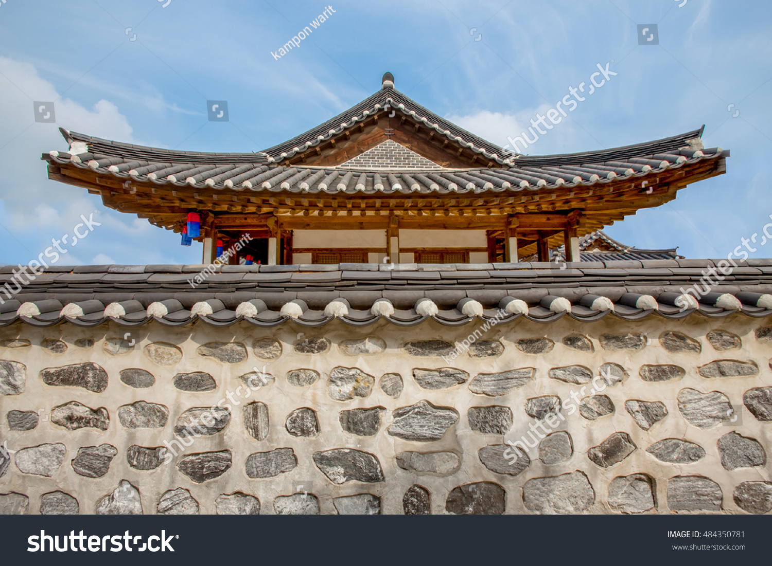 Korea Old House at Namsangol Hanok Village in Seoul South Korea.