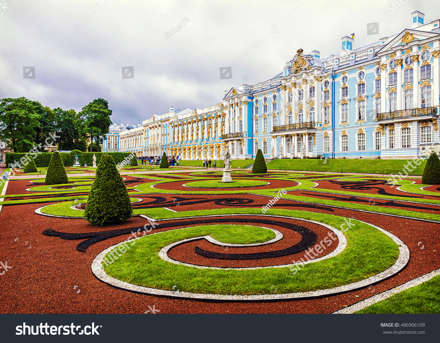 The Catherine Palace in Tsarskoye Selo  St. Petersburg  Russia