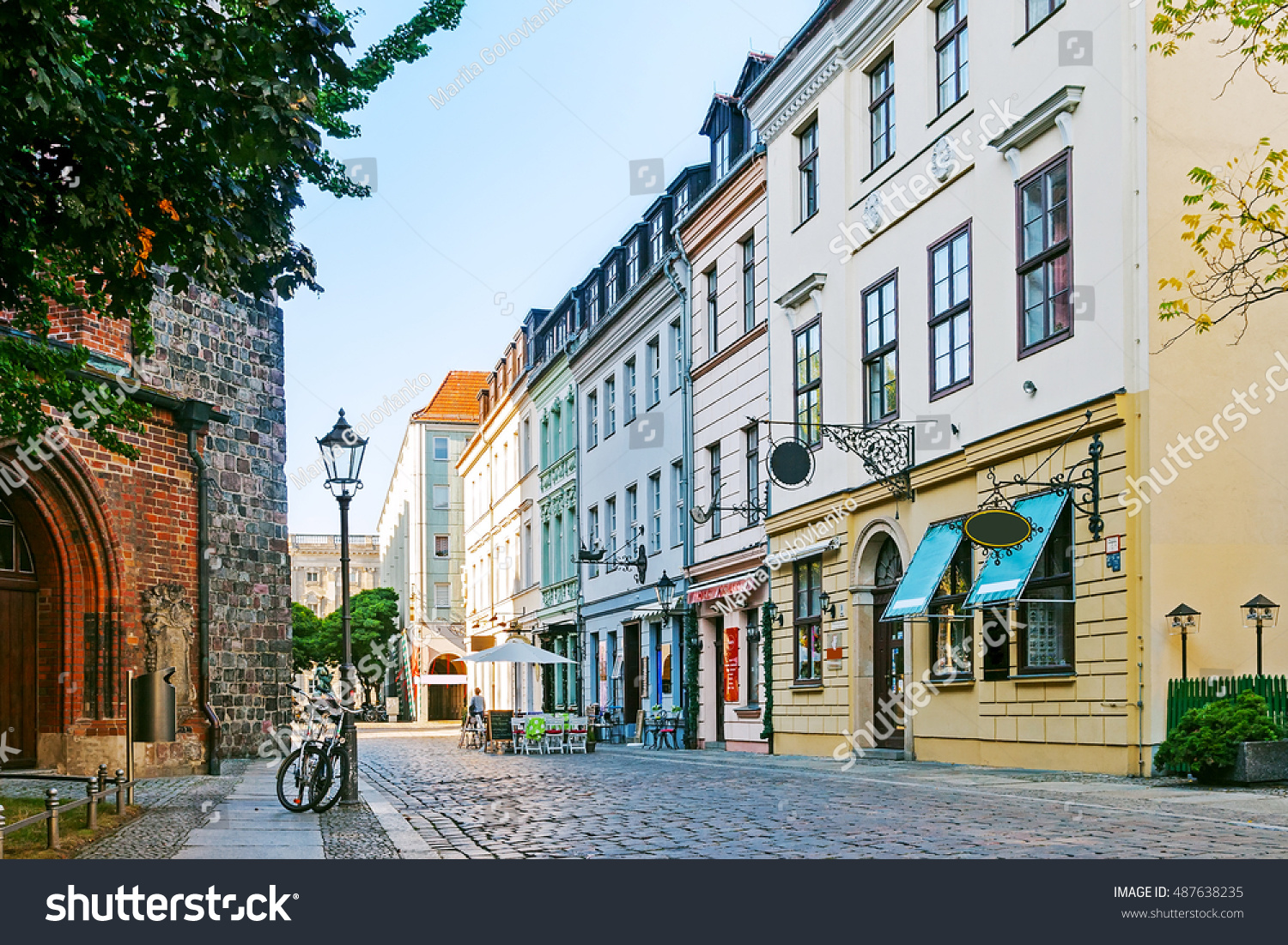 A cozy street in Berlin  Germany