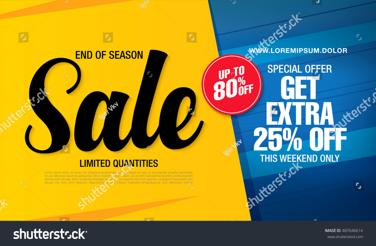 Sale banner template design