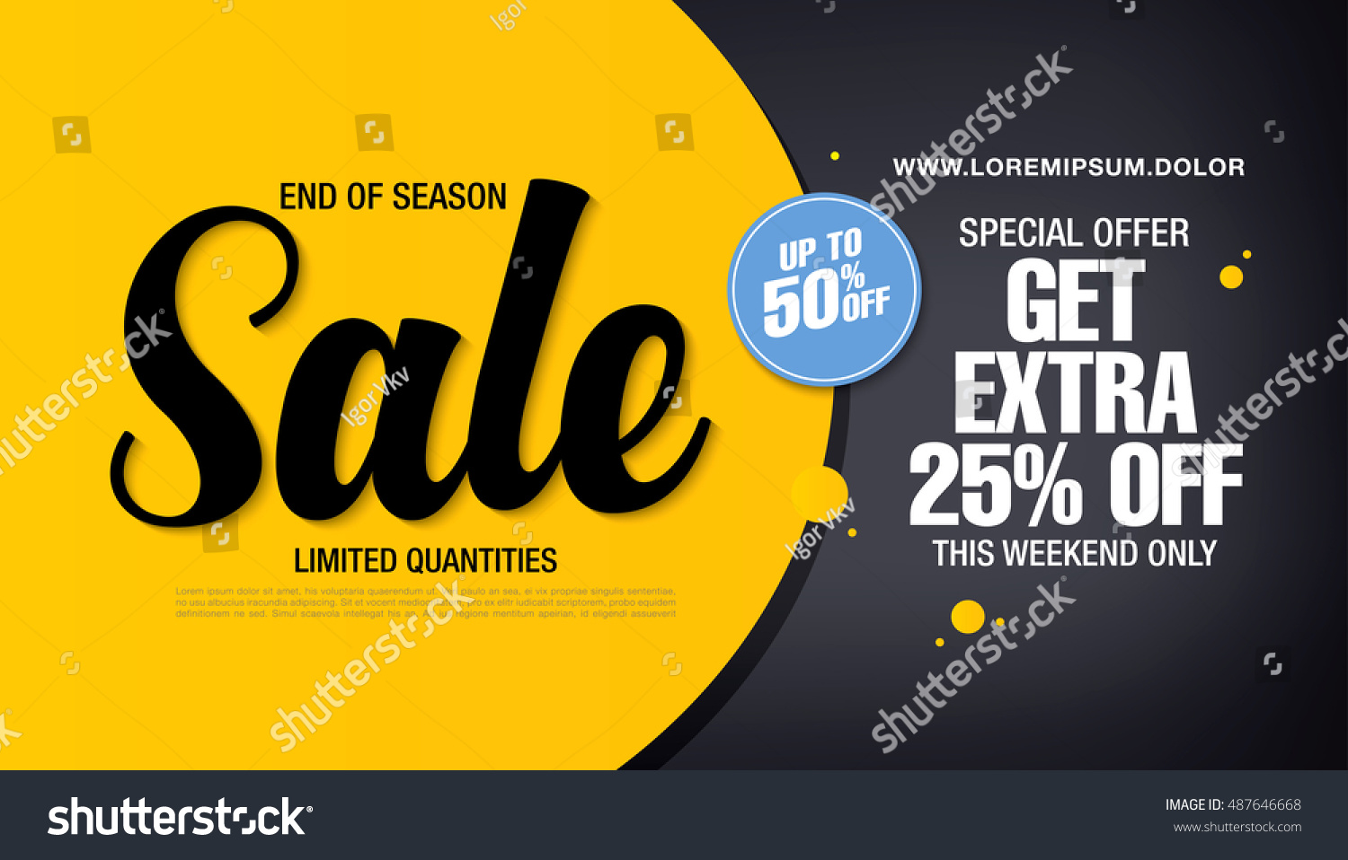 Sale banner template design