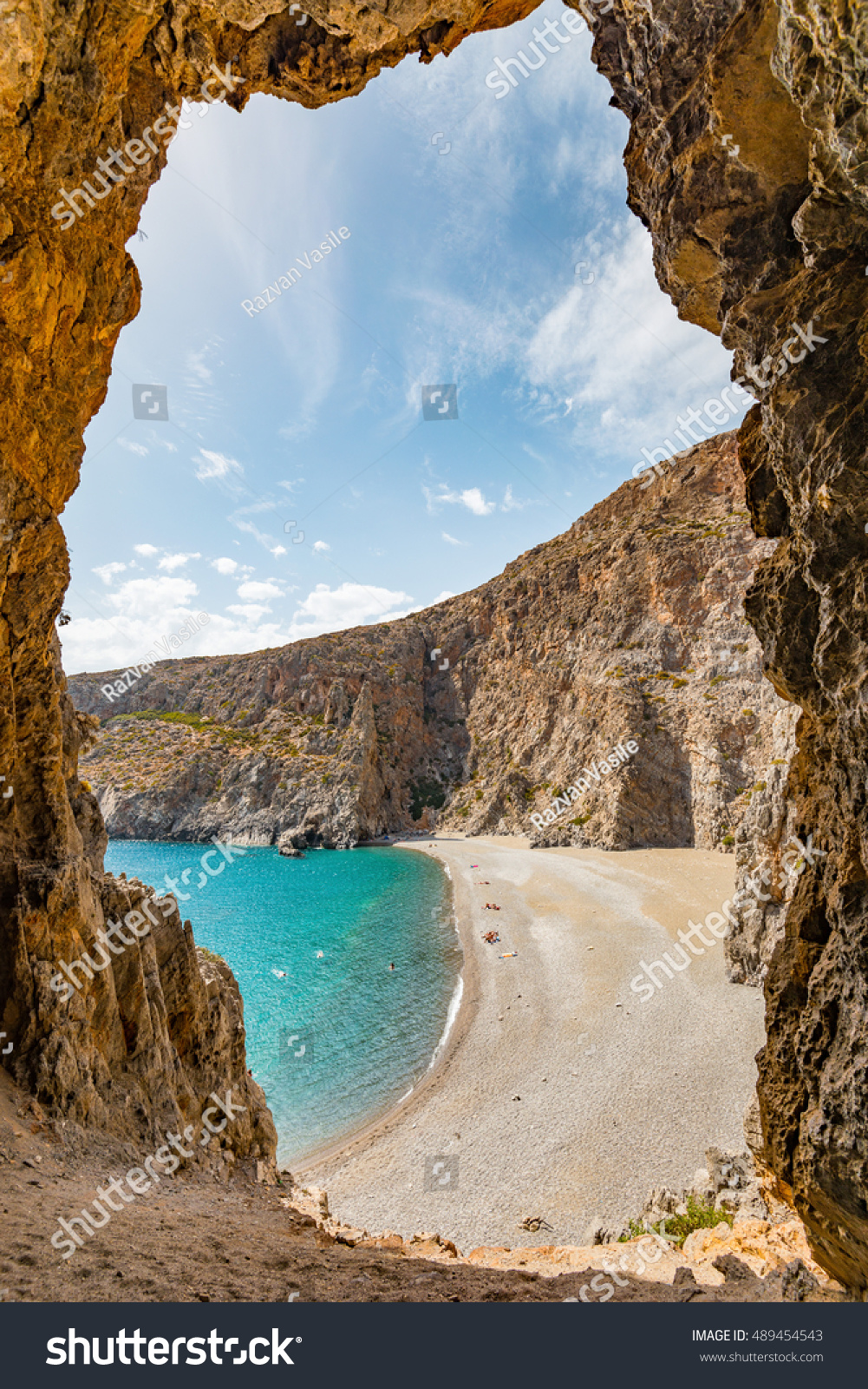 Paradise beach  Crete Island  Eastern Europe