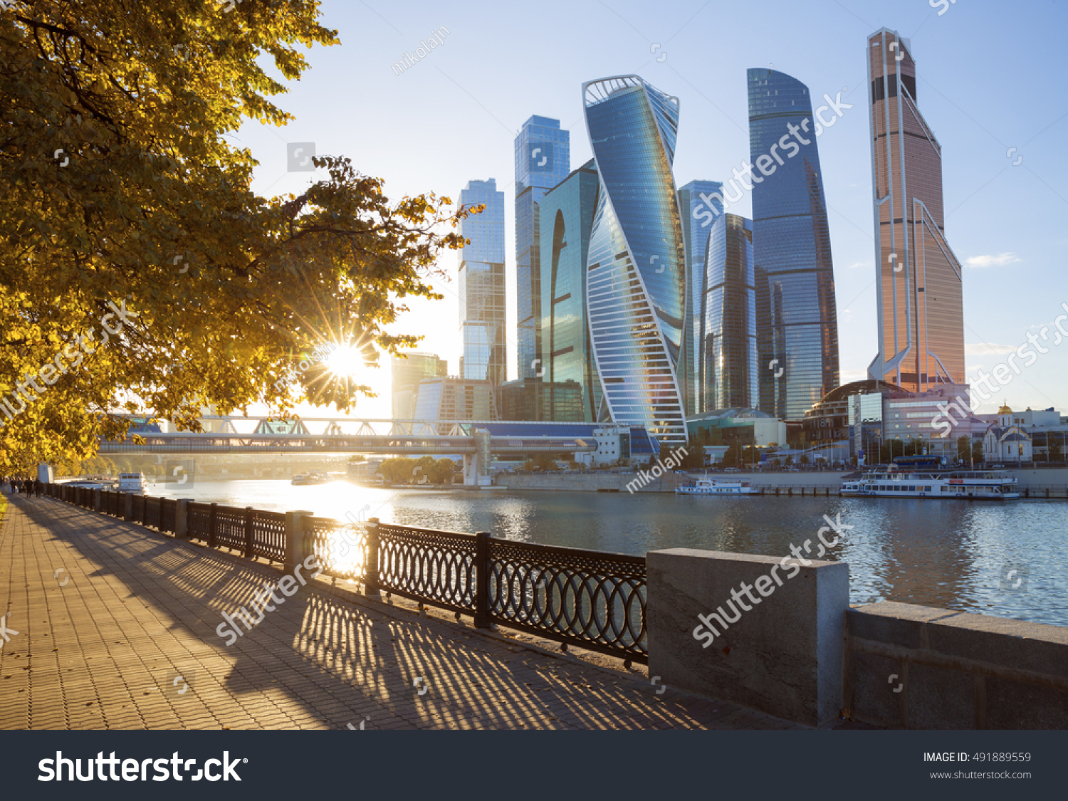 Moscow City International Business Center in Russia