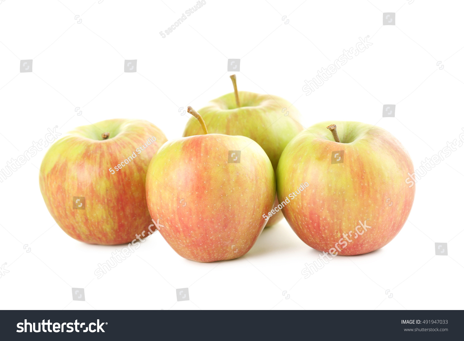 Sweet apples isolated on a white background