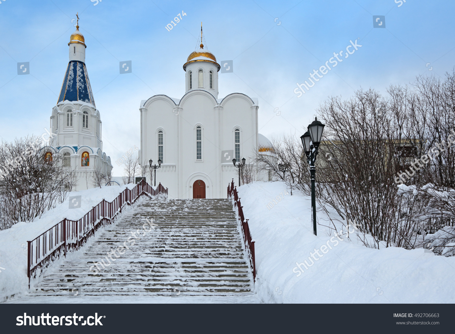 Murmansk  Russia. Church of the Savior on the waters (Church of Our Saviour the Image)