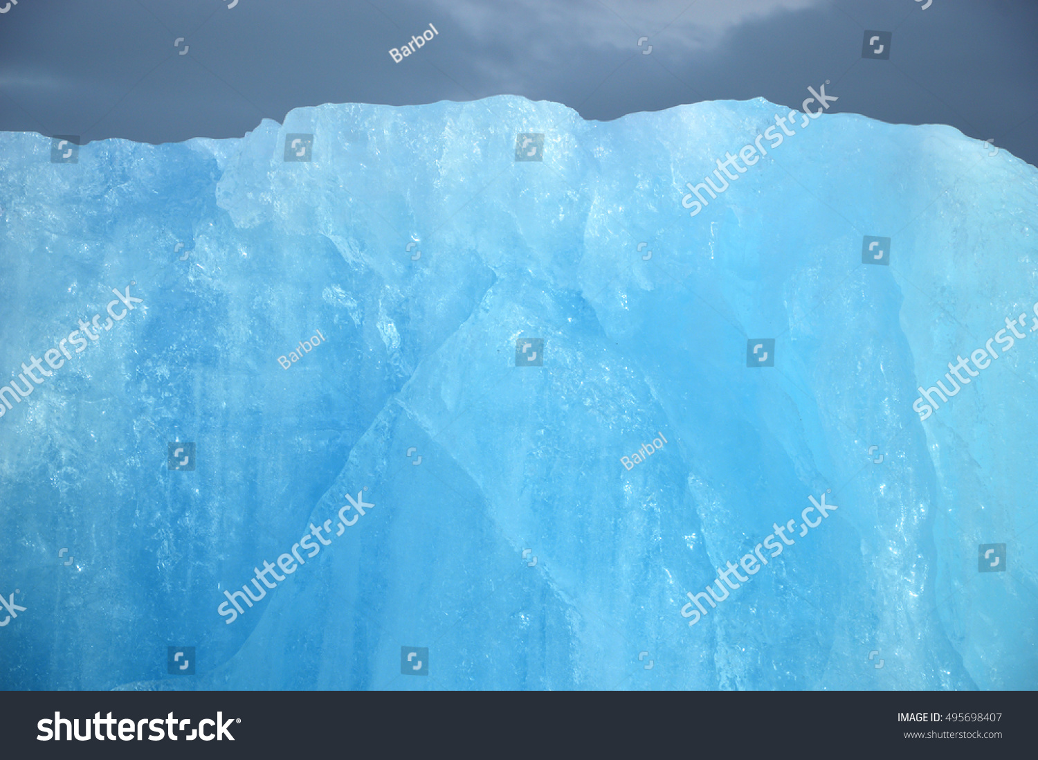 Ice of a glacier vatnajokull