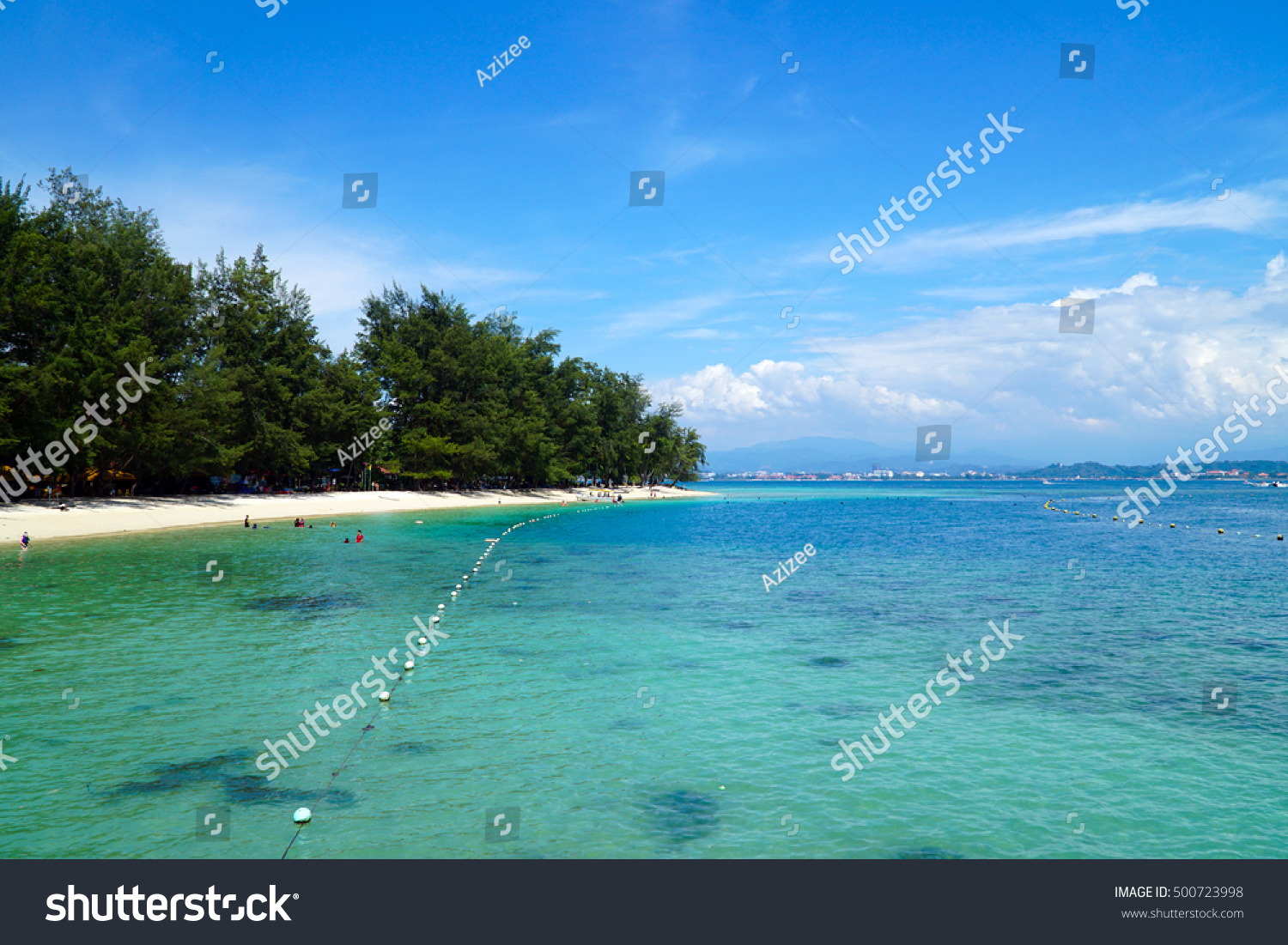 Blue Sea in Manukan Island  Malaysia
