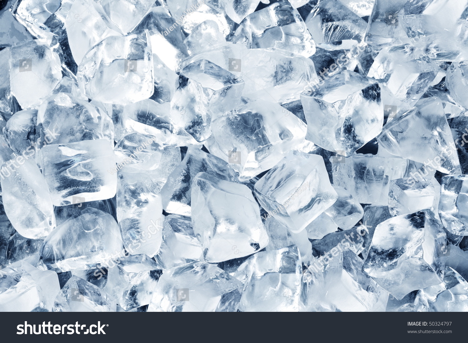 Background in the form of ice cubes