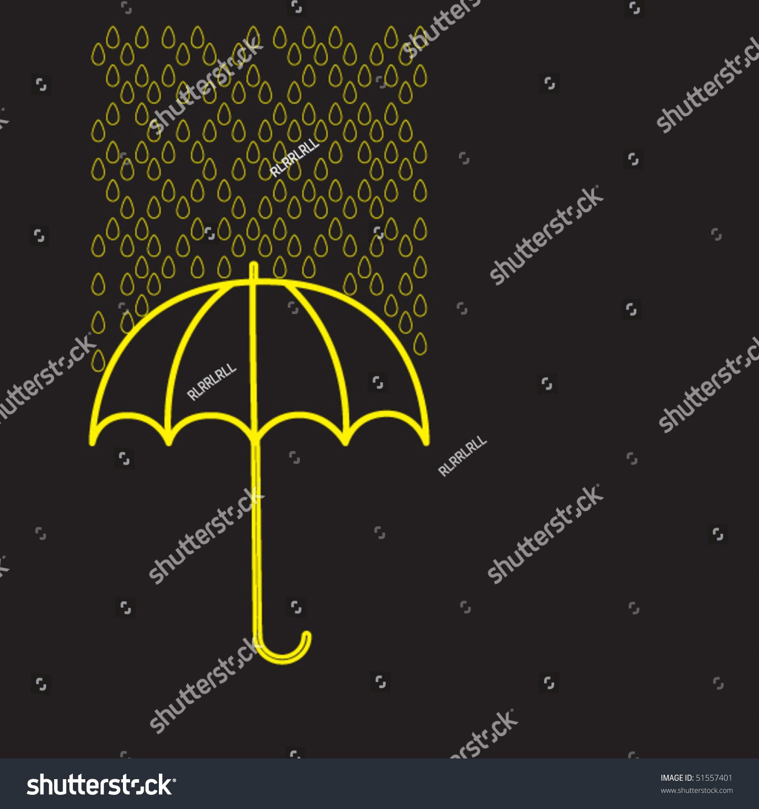 umbrella and rain