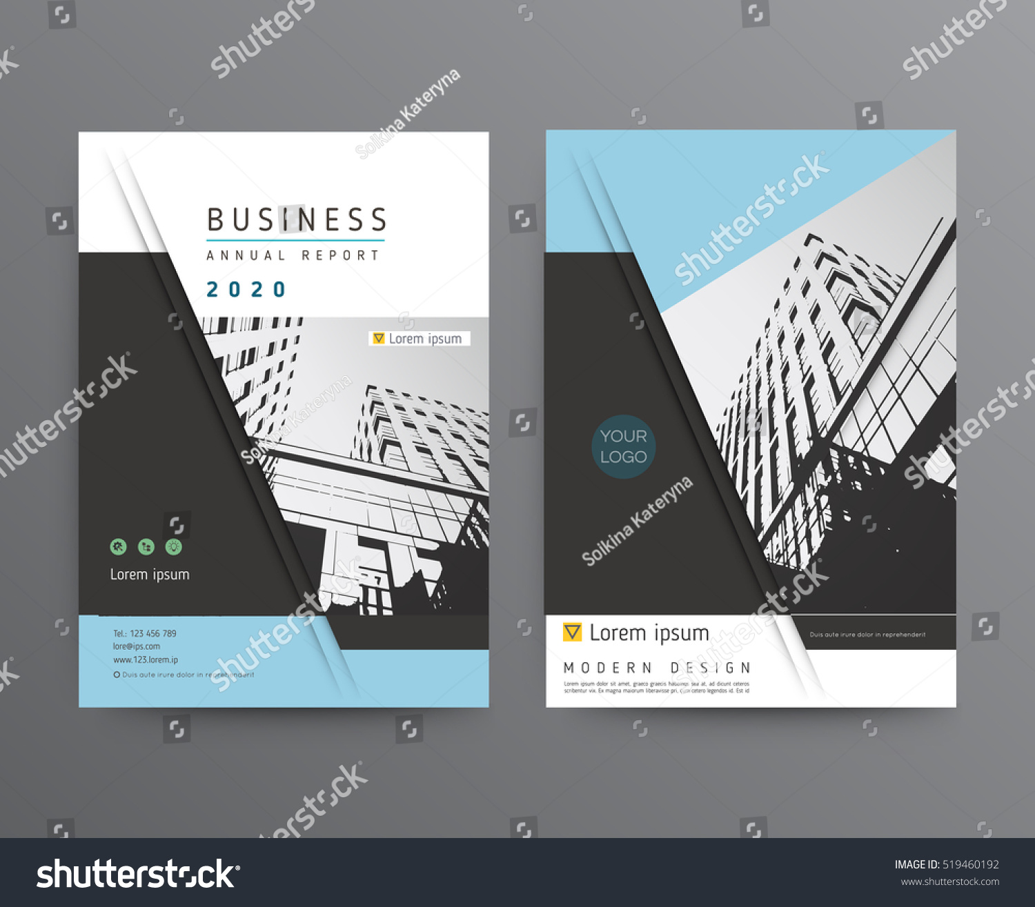 Business template for brochure  annmnual report  flyer or booklet. Abstract in imputermulticolored leaflet cover presentation in A4 size  abstract background of geometric vector layout  modern style